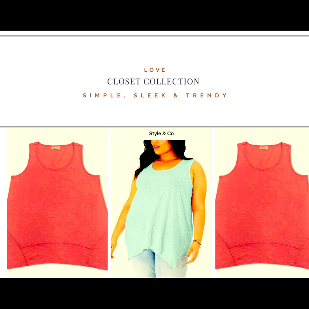 Sleeveless Hankerchief-hem Top